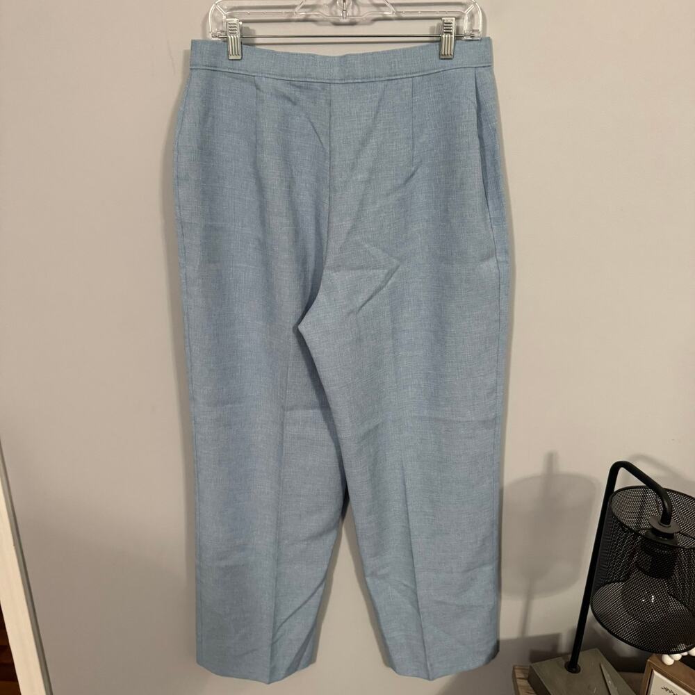 Vintage 1980s Levi's Bend Over Pants Women's Size 18 Short Light Blue Slacks - Picture 5 of 6